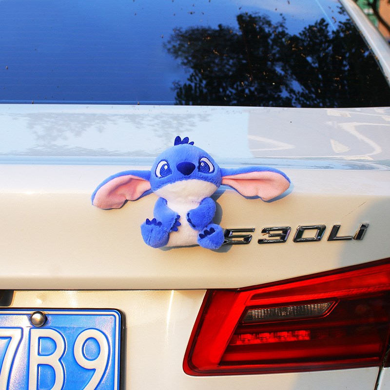 草莓熊汽车尾部车尾挂件电动车摆件公仔车屁股后备箱玩偶挂饰牢固