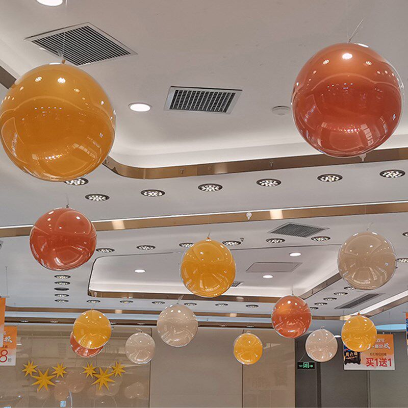 感恩节吊顶气球珠宝店4S店开业空中吊饰活动氛围装饰布置黄橙气球
