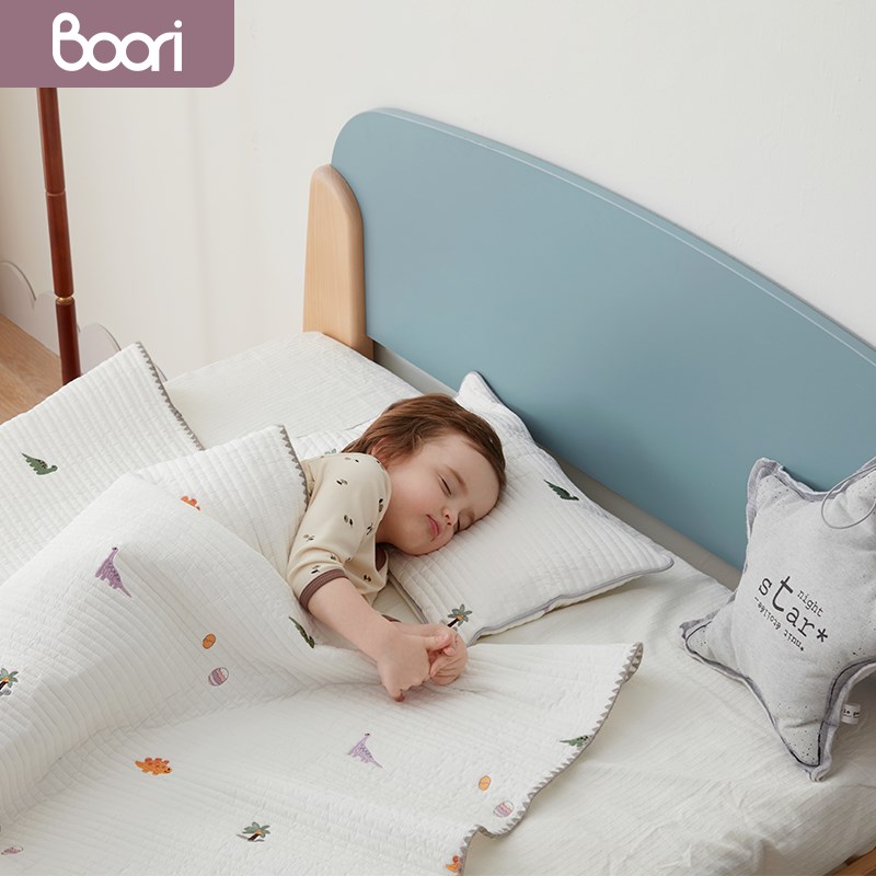 Boori森莎实木儿童床孩女孩人床简约1.2米人床卧室环保家具