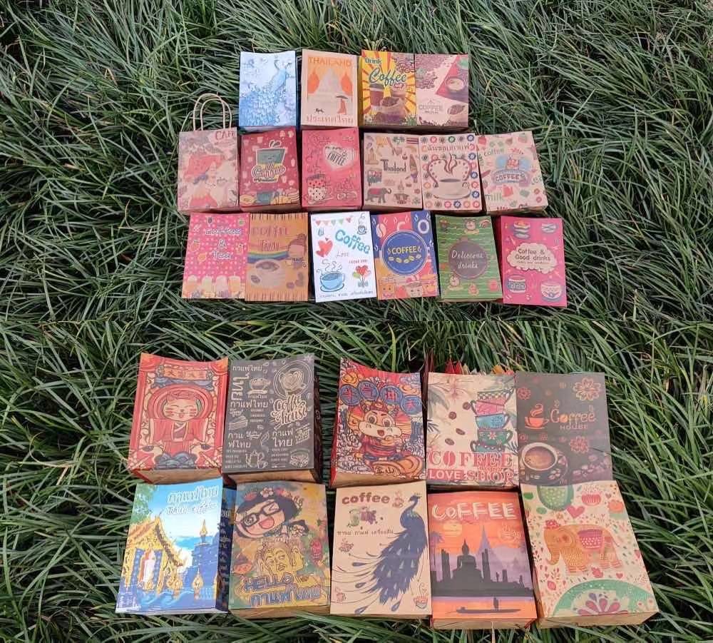 泰式奶茶包装袋 泰国奶茶包装袋 老挝咖啡纸袋 奶茶袋 打包塑料