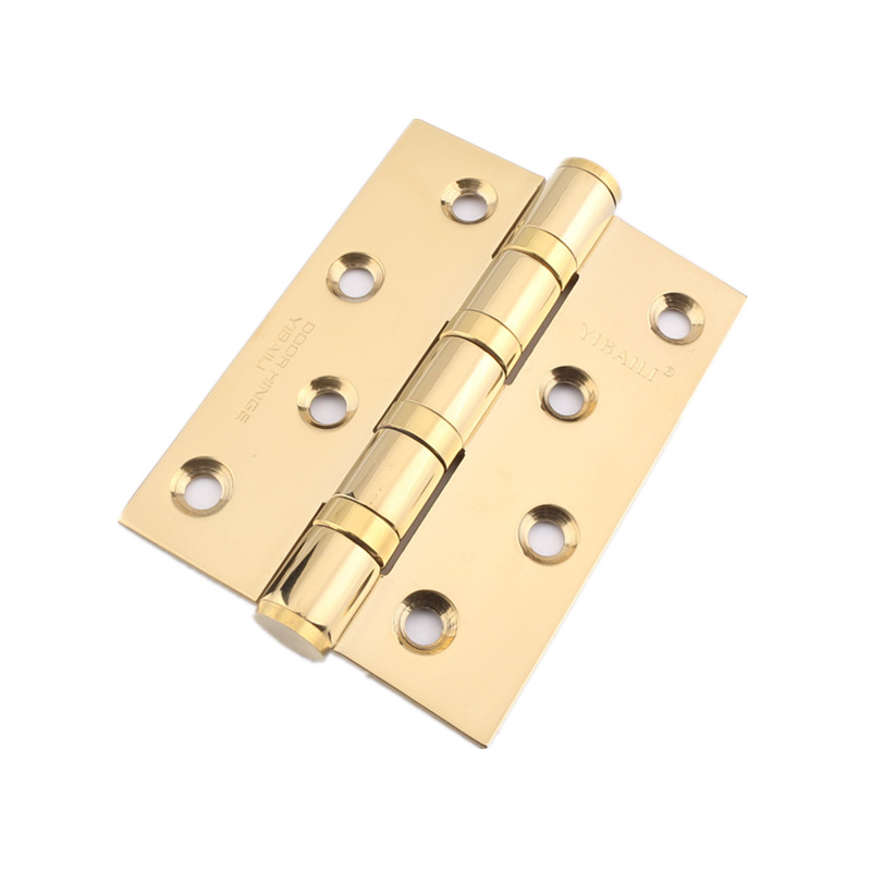 依佰利pvd亮金色合页寸灰黑色不锈钢静音黄古铜合页室内房门铰链