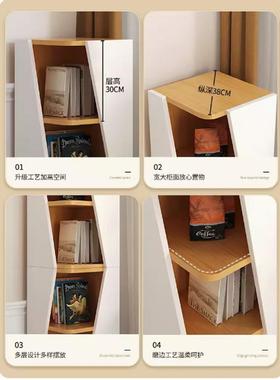 角柜转角柜弧落靠墙歪子AMN玄关书柜拐角墙角置物架角创意三角柜