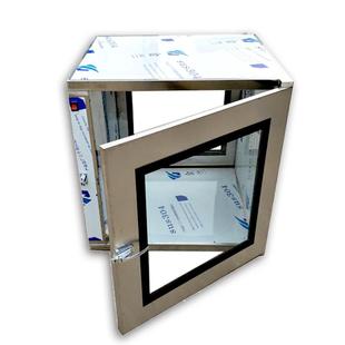 30201不锈4钢传子递窗机械电连锁单CHE层玻璃洁 净传递窗带紫外线