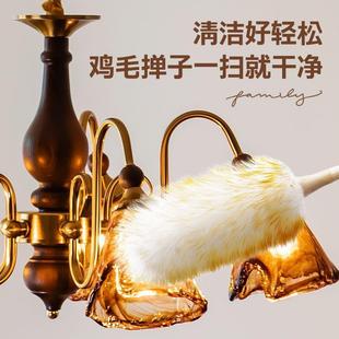 法式 复古邮餐904实木主卧室厅玻灯一件包 中古客厅吊灯2璃025新款