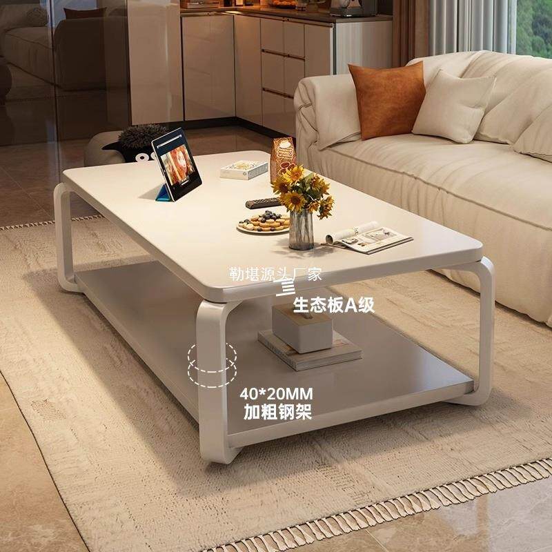 茶几厅感家新用小茶桌简约现代易款客长条桌储物置物简92617小桌