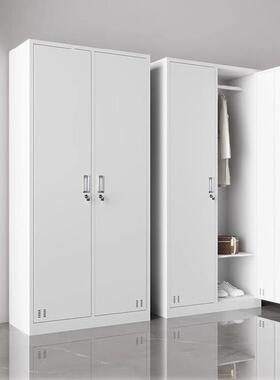 钢制更衣学校员98798798工宿舍换柜门带锁收纳衣柜工厂车间多储物