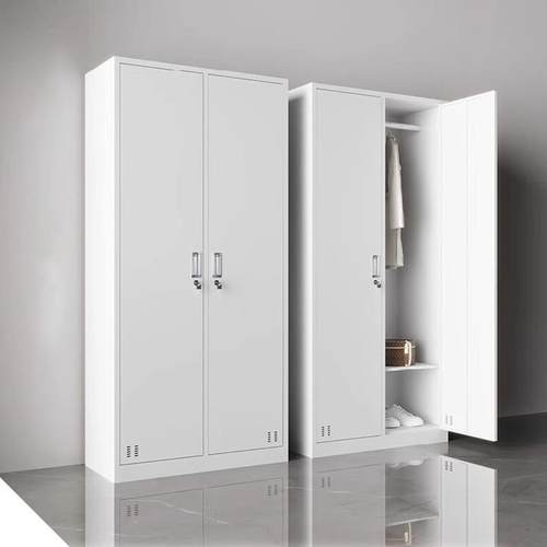 钢制更衣学校员98798798工宿舍换柜门带锁收纳衣柜工厂车间多储物