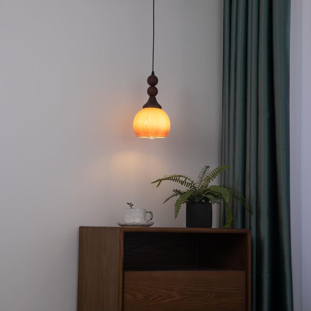 复古头小吊灯中古南洋风式美式计设55461师单头床法实木主卧室吧