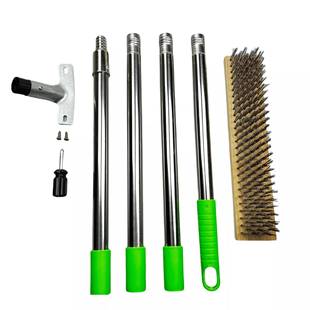 不锈具钢341钢丝长柄庭刷地刷子刷地面户外院地面清洁工洗地刷子