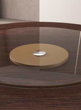 木实IEU圆餐桌转盘户型家桌用折叠饭桌大圆桌面小酒店饭店餐商用