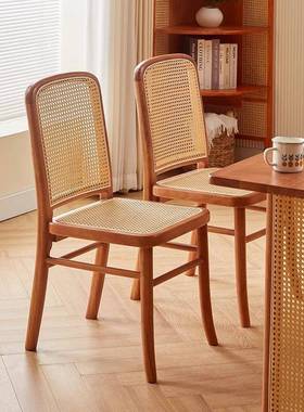 木居藤编椅子中式实顺丰椅现货复藤编椅子简约古家古风92194网红