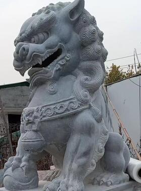 别庭院石仿古20230329雕刻雕塑看青门祠墅堂座摆底件大型石狮子