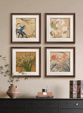 古风客厅装饰画法式复古玄关斗柜植ZXH08092小物花室卉摆画中众艺