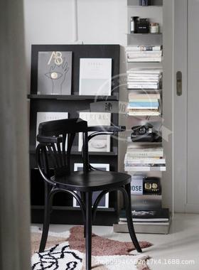 简约现不钢落地书靠架创TUD意代网红铁艺隐形转角小型锈简易墙书