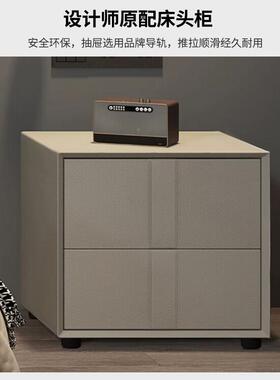 现卧代简约储皮床双人物婚床软靠1.8m多功能主包大HGM床纳帕皮网