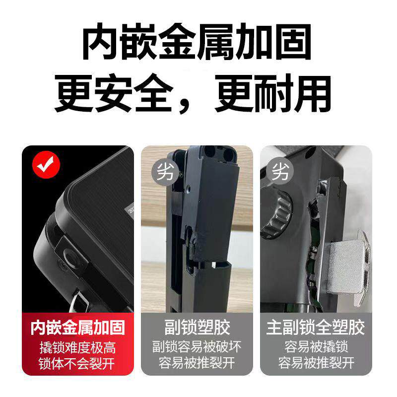 璃门密码1纹锁办公室指锁单双孔开门智能门锁免打商铺电子玻门禁