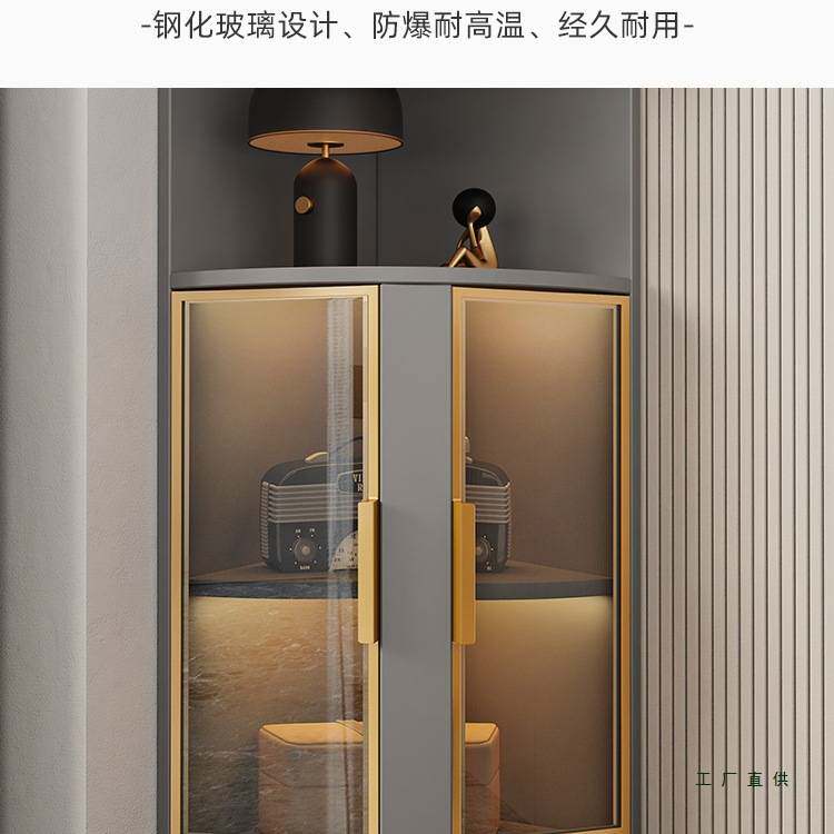 角柜转角柜墙角柜客厅收纳柜边角柜靠墙三角柜拐角柜子角落置物柜