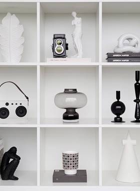 。简约现样板间家居F767H97T软装饰代意品相架创玻陶璃瓷摆件工艺
