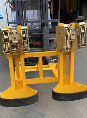 鹰嘴油桶夹桶具桶卸桶夹重叉车型抓桶器铁塑料油桶抱桶夹RUA具跨