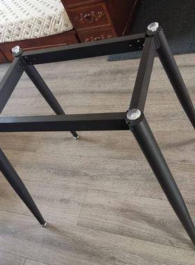 腿支架方形圆架子岩板瓷砖铁艺底桌座架餐桌子桌支HET撑大理石桌