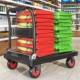 四轮静音平板车搬拉货小家810车推车折叠搬运小拖车拉车手推小拉