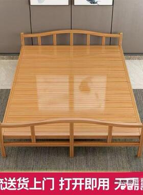 便携午睡床出屋租凉简易床单人竹床折叠户外午床休成双LJG人床人