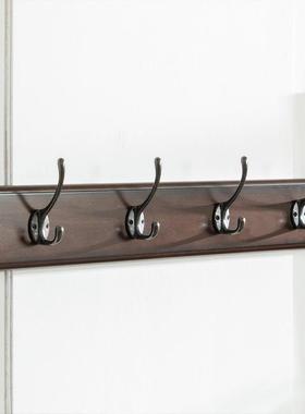9WOR美式门墙壁包挂全衣架金属挂F7558HSH衣钩实木进衣帽架挂卧室