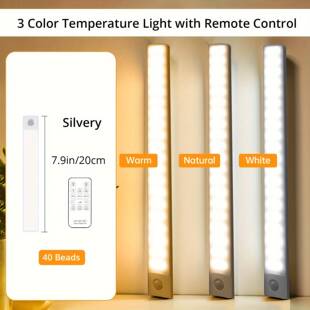 2Pcs Motion Sensor Cabinet Light led Closet Lights 3橱柜灯