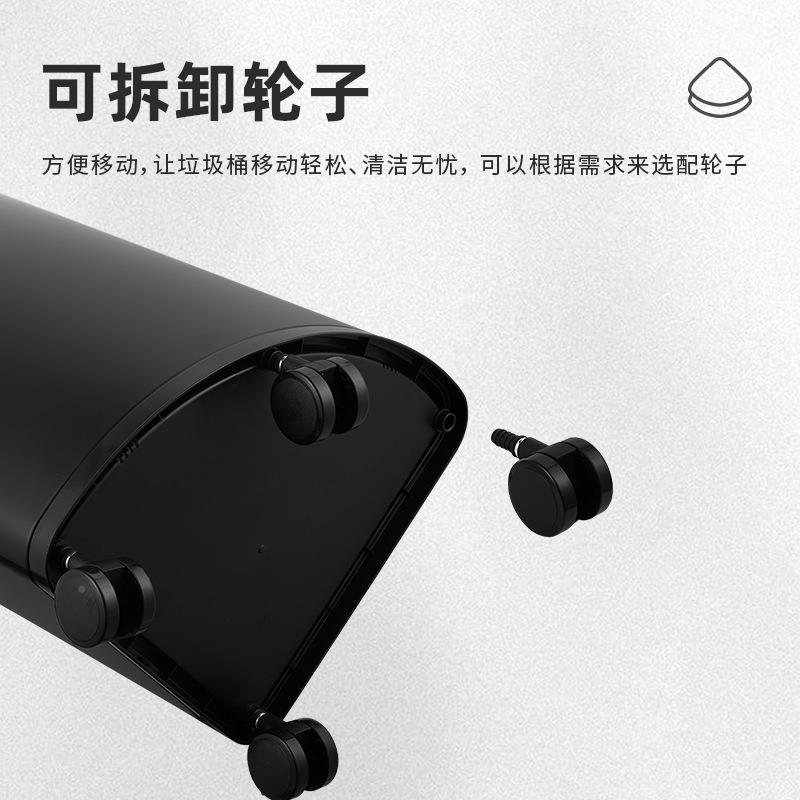 厅HN-ZW角落智能桶感垃圾桶带轮不锈钢垃圾桶应家用客厨全屋角房