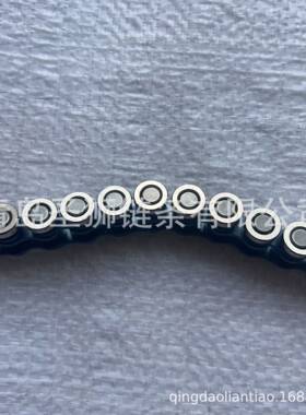 06C侧滚轮插件线链条35B3分06B带侧滚轮流水线输送滚子链侧导轮链