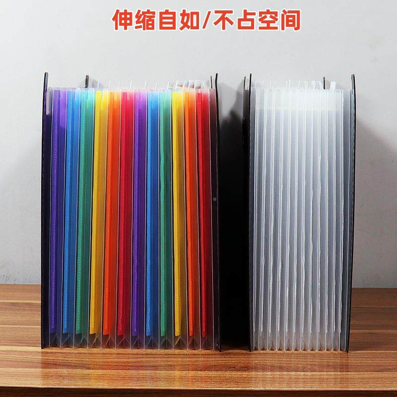 亚马逊A3-12PA3多层风琴包迷你8K件桌夹面站大号美术资料立档案收