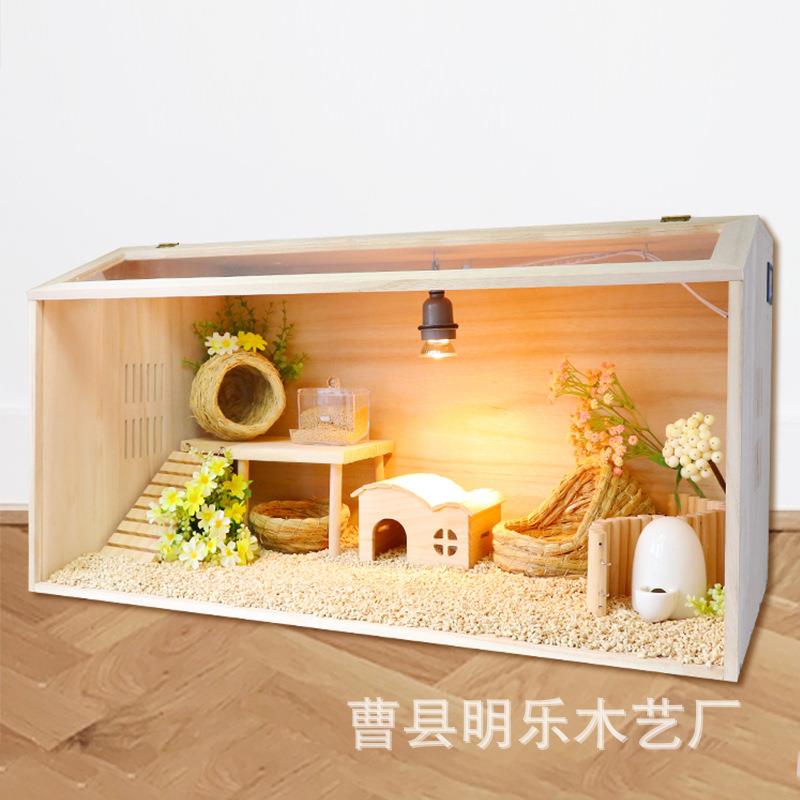 芦箱丁鸡子芦丁鸡木箱养箱养殖箱木箱饲木质宠物品用鹌鹑仓鼠刺猬