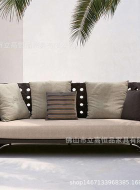 户户外藤编沙发墅家具户藤外家SE213具编家别具房地产样板房外双