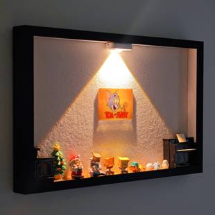 箱猫和箱老鼠娃娃屋挂画感应灯玄关夜装饰画电表弱电洞F99SJSMS口