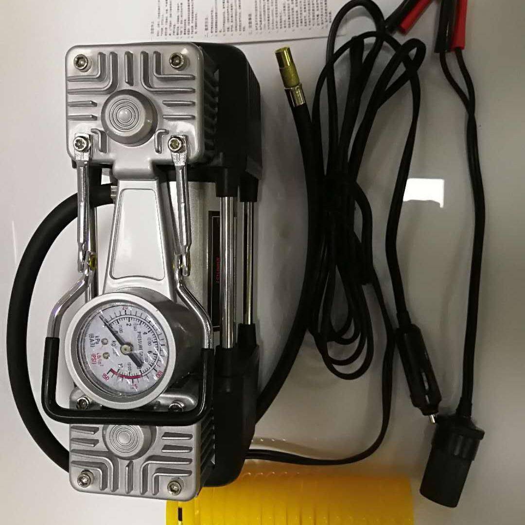 汽载充气泵双缸工箱套装具12V汽车轮胎便携式车货81760车双杠打车