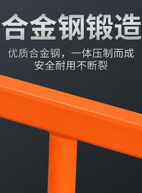 手抬石板夹30718-100cm石大理石夹具双人抬路具沿搬运铺路工多功