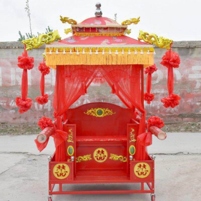 轿婚麦太保庆喜轿中式八抬大花轿新娘结婚子迎亲轿歩撵婚道具厂垒