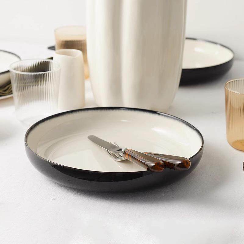 比利时Ser汤axAnnDemeWUSultemeeser陶瓷深艺盘菜盘家用碗术餐具