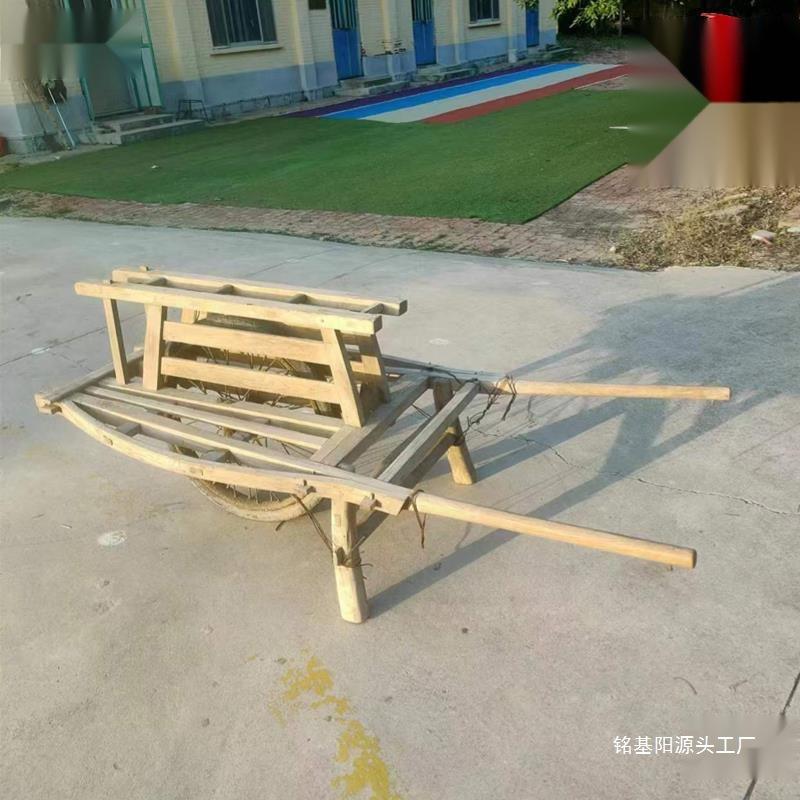 院老式手推车老物件民俗车旧老10096801式独轮农家民间收藏怀装饰