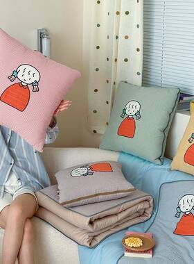 情侣款抱枕被两用叠办公午休可折二合一室抱枕M-240318被汽车用子