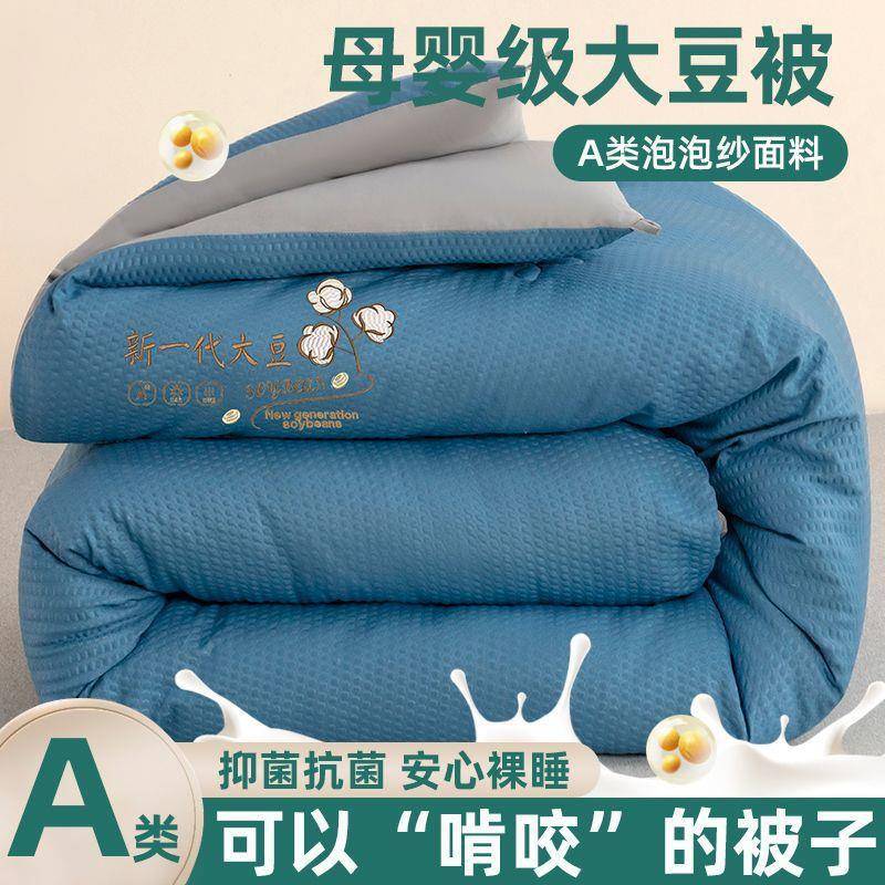 A类四大豆纤维被加厚保冬被被学生单人春秋厂家直供被冬天被子棉