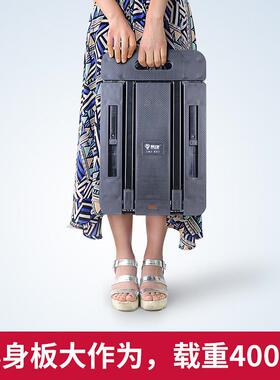 供轮折叠平直板车六龟万向轮手推车便携拉KQZ货小推车家用搬运乌