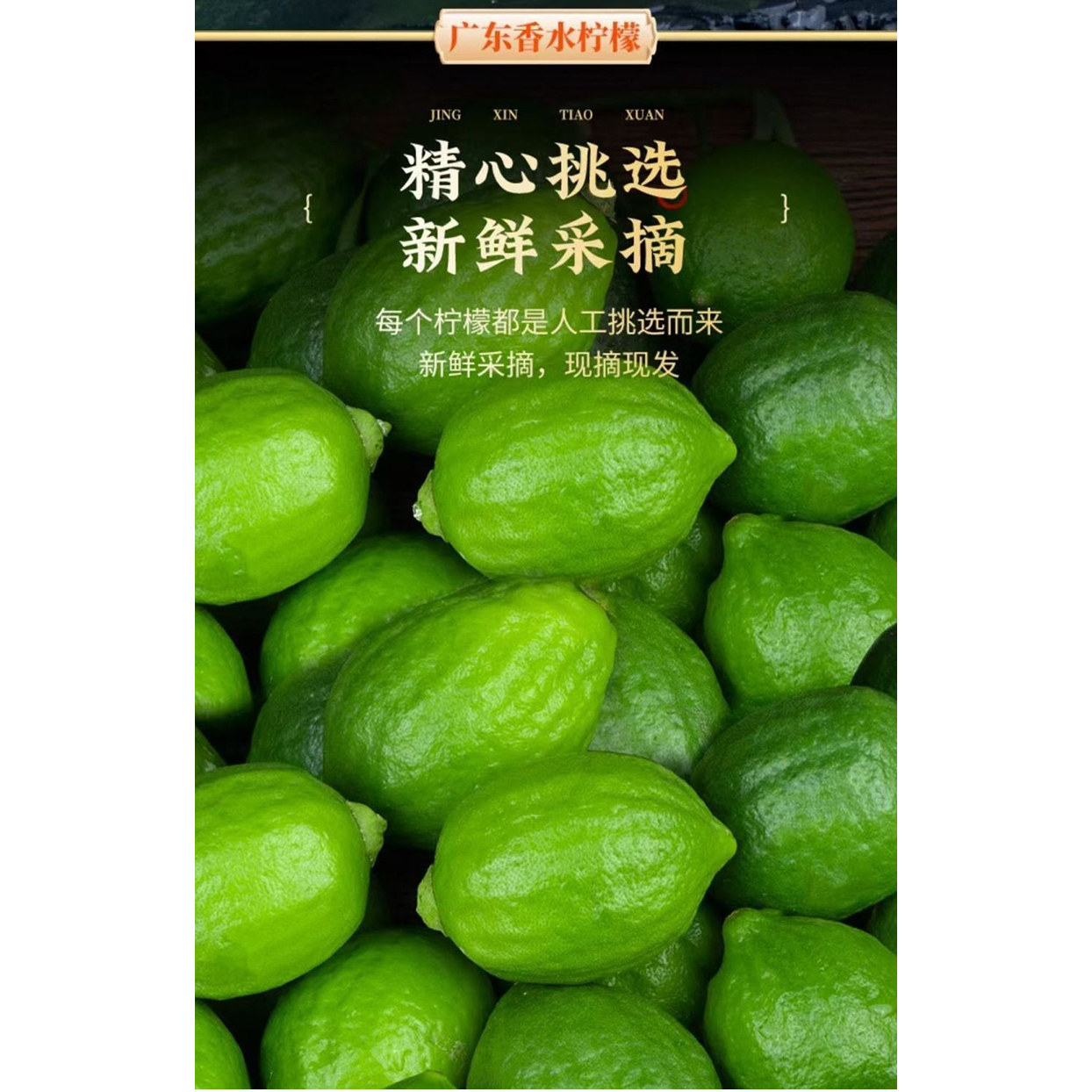 百果袋广东正宗新鲜多汁一级香水柠檬现摘奶茶店专用1斤起