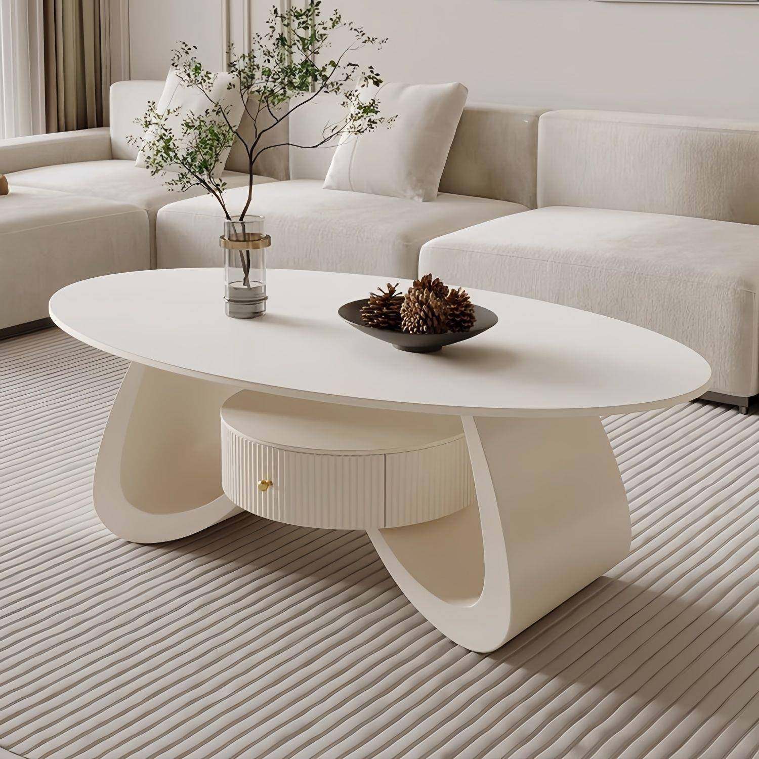 茶几奶油风岩板茶几椭圆形茶几家用客厅小户型简约现代,鲜花速递/花卉仿真/绿植园艺,割草机/草坪机,淘宝优惠券,粉丝福利购,淘宝优惠卷