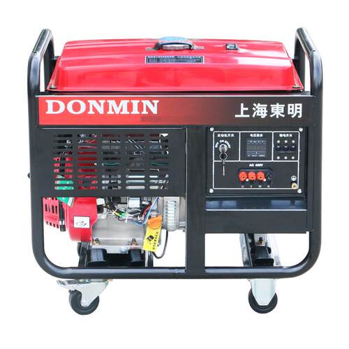 东明DONMIN 三相8KW小型移动便携式户外工程汽油发电机DMS10000CX