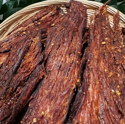 傣味火烤黄牛肉干巴云南特产