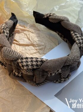 【尘光格契】复古学院风韩式发箍百搭高颅顶显脸小美拉德风头箍