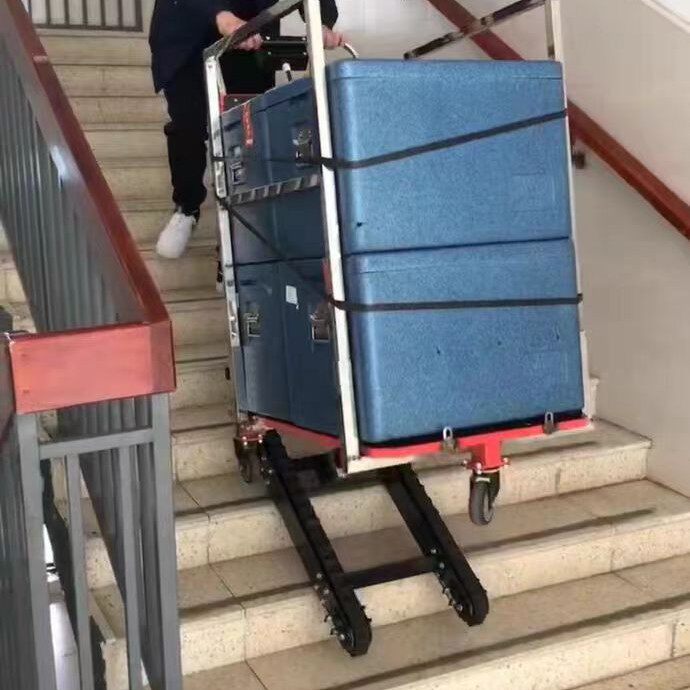 可折叠静音履带电动爬楼车载物家电家具送餐上下楼梯搬运神器