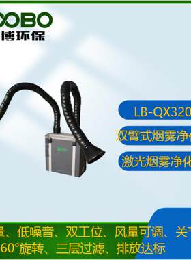 移动式双工位烟雾净化器激光打标 雕刻医疗针灸