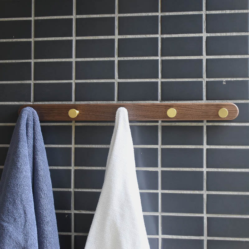 实木强力粘钩挂钩墙上黄铜挂衣架壁免打孔挂入户玄关门后衣帽排钩